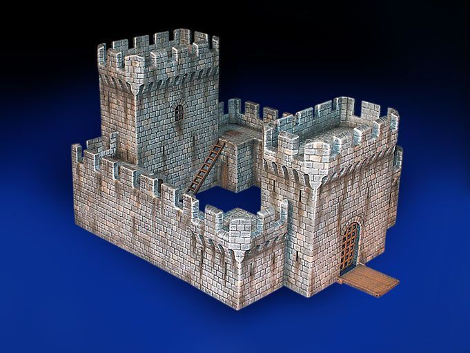 Средневековый Форт в осаде 1/72 Assault of Medieval Fortress MiniArt 72033 , сборная модель форта Миниарт MA72033 фото