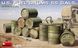 Американські паливні бочки 1/35 U.S. Fuel Drums 55 Gals. MiniArt 35592 , збірна модель бочок Мініарт MA35592 фото 1