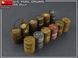 Американські паливні бочки 1/35 U.S. Fuel Drums 55 Gals. MiniArt 35592 , збірна модель бочок Мініарт MA35592 фото 5
