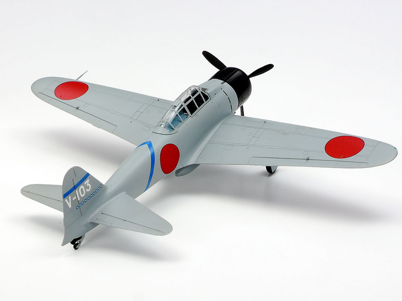 Японський винищувач 1/48 Mitsubishi A6M2 Zero (Zeke) Tamiya 61016 , збірна модель винищувач Мітцу Тамія TAM61016 фото