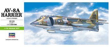 Збірна модель 1/72 британський штурмовик AV-8A Harrier U.S.M.C. Hasegawa 00240 HS00240 фото