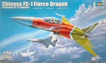 Китайский истребитель 1/48 Chengdu FC-1 / JF-17 Thunder Trumpeter 02815 , сборная модель истребитель Трумпетер TR02815 фото