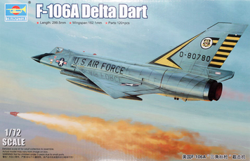 Американский истребитель-перехватчик 1/72 Convair F-106A Delta Dart Trumpeter 01682 , сборная модель Трумпетер TR01682 фото