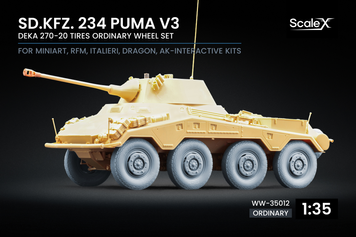 Набор колес 1/35 для Sd.Kfz. 234 Puma v3 Scale X WW-35012 , набор деталировки Пума Скейл Х WW-35012 фото