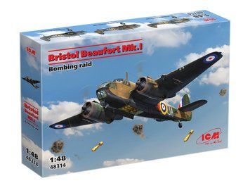 Сборная модель ICM 1/48 Bristol Beaufort Mk.I. Бомбардировочный налет 48314 ICM48314 фото