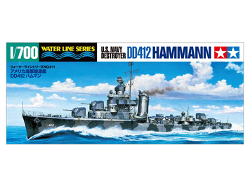 Американский эсминец 1/700 Hammann DD-412 Tamiya 31911 , сборная модель эсминец Хамманн Тамия TAM31911 фото
