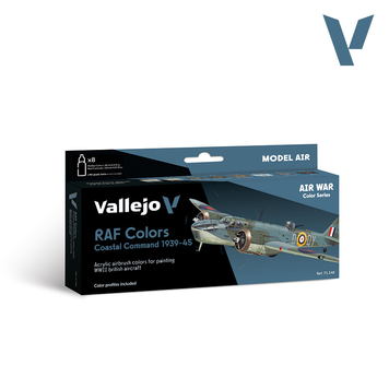 Набір акрилових фарб для аерографу Model Air Кольори RAF Берегове Командування 1939-1945 (RAF colors Coastal Command 1939-1945) 8 шт VAL 71148 VAL 71148 фото