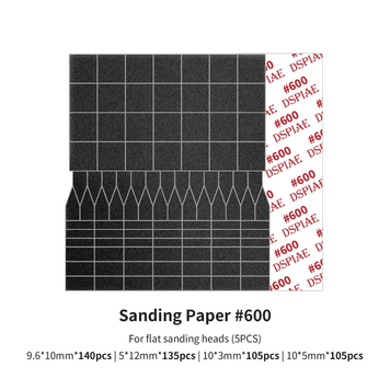Шлифовальная бумага для насадок #600 (Sanding Paper for Flat Sanding Heads) Dspiae SP-ES06 SP-ES06 фото