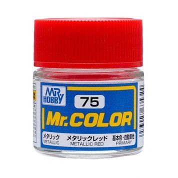 Акрилова фарба Mr.Color Металевий червоний (Metallic Red) Mr.Hobby C075 C075 фото