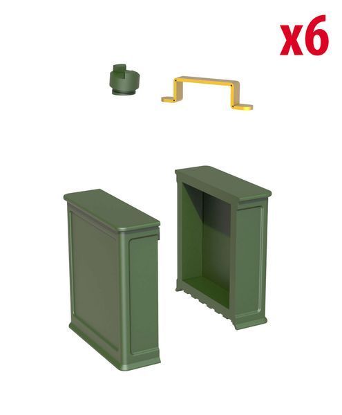 Топливные канистры 1/35 1930-40х (Oil & Petrol Cans) MiniArt 35595 , сборная модель канистры Миниарт MA35595 фото