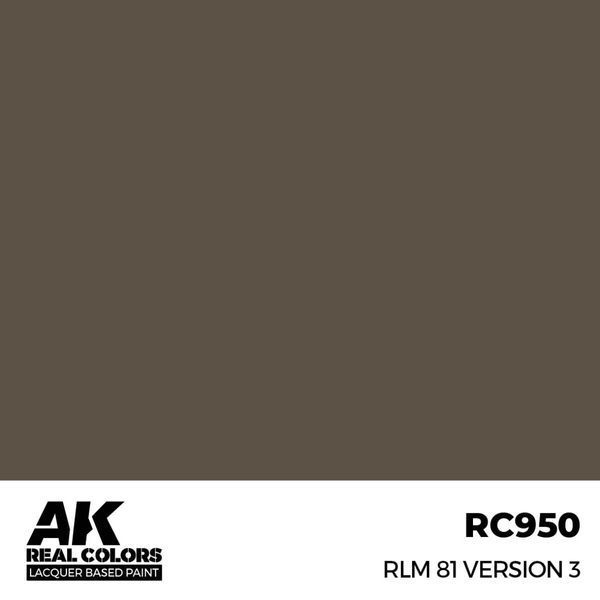Акриловая краска Коричнево Фиолетовый RLM 81 Версия 3 AK-Interactive RC950 RC950 фото