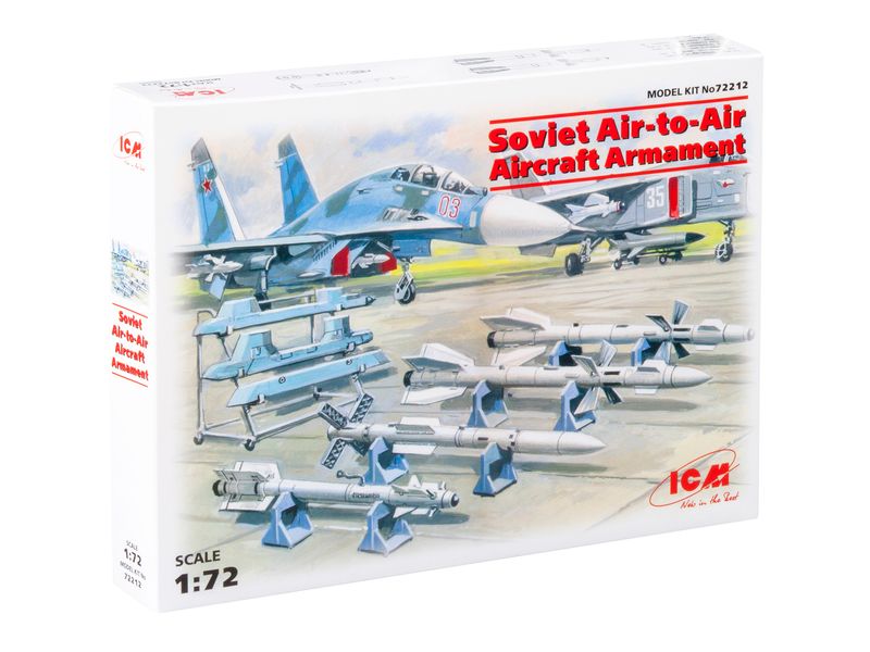 Сборная модель ICM 1/72 Авиавооружение "воздух-воздух" ракеты Р-27ЭР, Р-27ЭТ, Р-73, Р-77 72212 ICM72212 фото