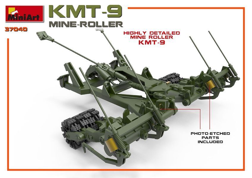 Советский минный трал 1/35 КМТ-9 MiniArt 37040 , сборная модель трал КМТ Миниарт MA37040 фото