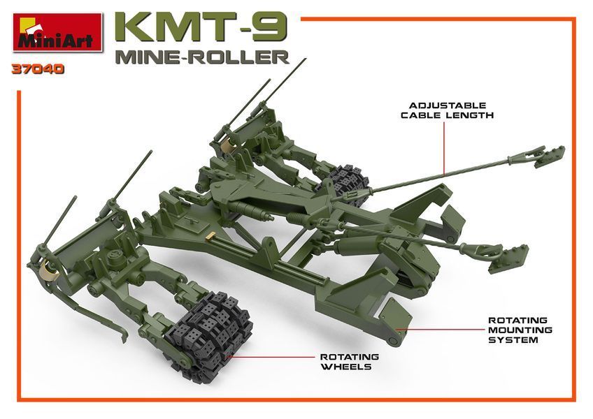 Советский минный трал 1/35 КМТ-9 MiniArt 37040 , сборная модель трал КМТ Миниарт MA37040 фото