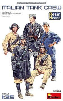 Італійський танковий екіпаж 1/35 (Italian Tank Crew) MiniArt 35500 , збірна модель Мініарт MA35500 фото