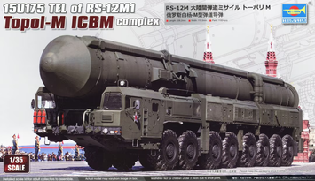 Оперативно-тактичний ракетний комплекс 1/35 15У175 (РС-12М1 &laquo;Тополь-М&raquo; / SS-27 Sickle B) Trumpeter 01082 TR01082 фото