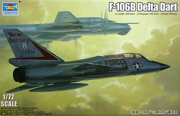 Американский истребитель-перехватчик 1/72 Convair F-106B Delta Dart Trumpeter 01683 , сборная модель Трумпетер TR01683 фото