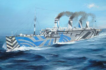 Британский трансатлантический лайнер 1/200 HMT Olympic Trumpeter 03720 , сборная модель Олимпик Трумпетер TR03720 фото