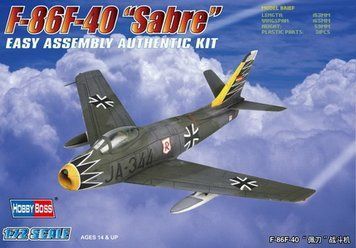 Збірна модель 1/72 американський реактивний винищувач F-86F-40 "Sabre" HobbyBoss HB80259 HB80259 фото