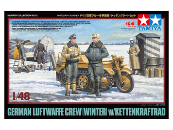 Немецкий экипаж Люфтваффе 1/48 Sd.Kfz. 2 Kettenkrad HK 101 Tamiya 32412 , сборная модель Кеттенкрад Тамия TAM32412 фото