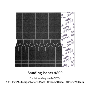 Шлифовальная бумага для насадок #800 (Sanding Paper for Flat Sanding Heads) Dspiae SP-ES08 SP-ES08 фото