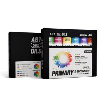 Набір олійних фарб Основні Та Вторинні Кольори &ndash; Abt 502 Oils (Primary & Secondary Colors Set - Abt 502 Oils) AK-Interactive AKABT309 AKABT309 фото