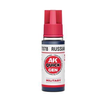 Акриловая краска rUSSIAN BLUE/голубой (военный) QUICK GEN COLOR AK-interactive AK 17078 AK17078 фото
