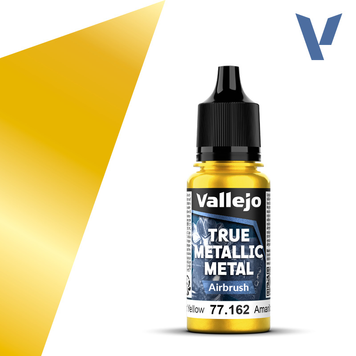 Акриловая краска - Сияющий желтый (Radiant Yellow) Vallejo True Metallic Metal Airbrush VAL 77162 VAL 77162 фото