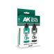 Набір акрилових фарб Зелений Galaxy Green & Chaos Green Dual Exo Set 13 AK-Interactive AK1557 AK1557 фото 1