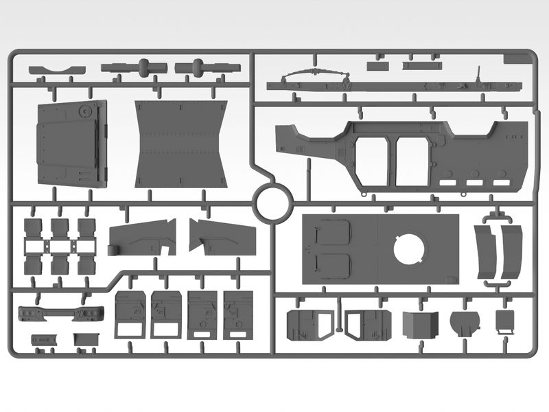 Збірна модель ICM 1/35 "Козак-2", український бронеавтомобіль MRAP-класу (35014) ICM35014 фото