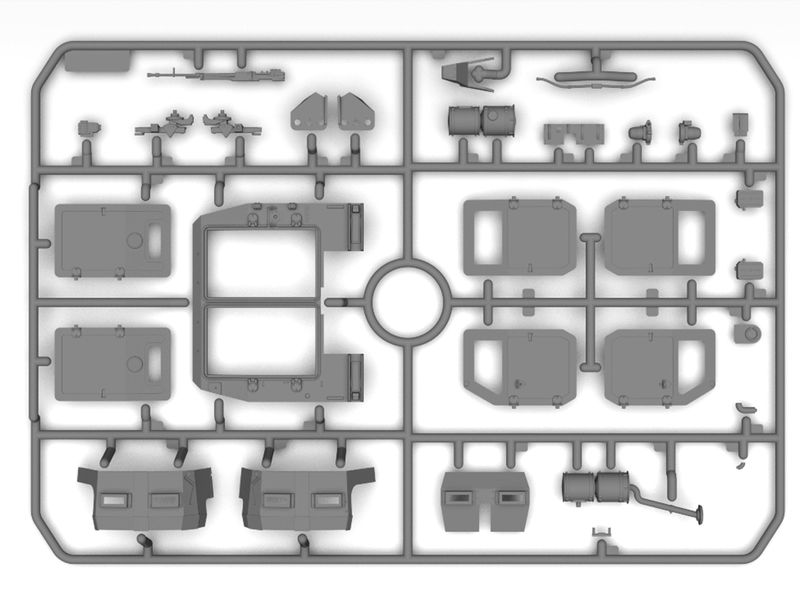 Збірна модель ICM 1/35 "Козак-2", український бронеавтомобіль MRAP-класу (35014) ICM35014 фото