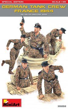Немецкий танковый экипаж 1/35 Франция 1944 (Special Edition) MiniArt 35252 , сборная модель танкисты Миниарт MA35252 фото