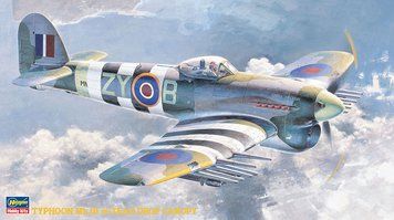Британський винищувач 1/48 Typhoon Mk.Ib w/Tear Drop Canopy Hasegawa 09060 , збірна модель винищувача Хасегава HS09060 фото