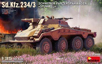 Німецький бронеавтомобіль 1/35 Sd.Kfz.234/3 Schwerer Panzersp&auml;hwagen &laquo;Stummel&raquo; з KwK 37 MiniArt 53001 MA53001 фото