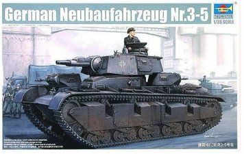 Немецкий опытный многобашенный танк 1/35 Neubaufahrzeug Nr.3&ndash;5 Trumpeter 05529 , сборная модель танк TR05529 фото