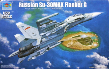 Сборная модель 1/72 истребитель Су-30МКК "Флангер G" (Su-30MKK Flanker G) Trumpeter 01659 TR01659 фото