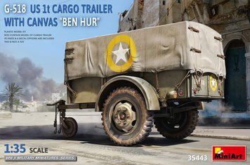 Американский тентованный прицеп 1/35 G-518 Ben Hur MiniArt 35443 , сборная модель прицеп Бен Гур Миниарт MA35443 фото