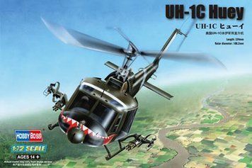 Сборная модель 1/72 американский вертолет UH-1C Huey HobbyBoss HB87229 HB87229 фото