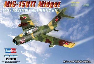 Збірна модель 1/72 радянський навчально-тренувальний літак MiG-15UTI Midget HobbyBoss HB80262 HB80262 фото