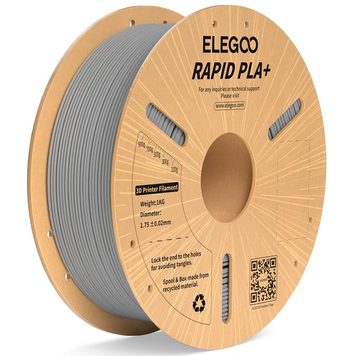 Філамент / Пластик ELEGOO Rapid PLA+ Filament &Oslash;1.75 мм - Сірий (Grey) 1 кг 50.203.0116 фото
