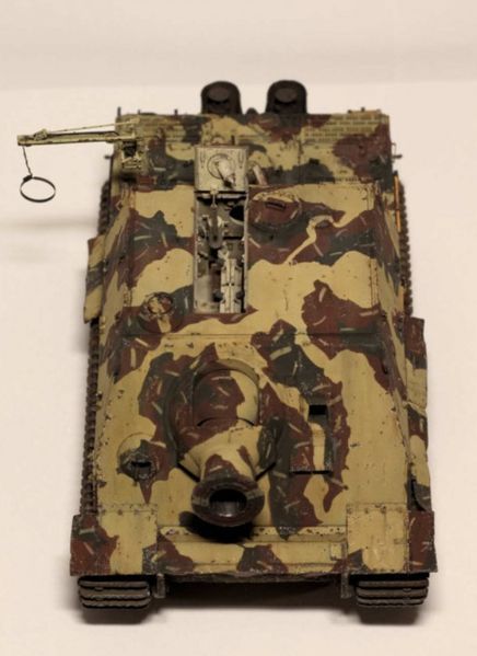 Сборная модель 1/35 немецкая самоходная артиллерийская установка Sturmtiger с интерьером и рабочими траками Rye Field Model RFM 5012 RM-5012 фото