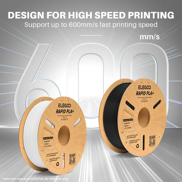Филамент / Пластик ELEGOO Rapid PLA+ Filament &Oslash;1.75 мм - Серый (Grey) 1 кг 50.203.0116 фото