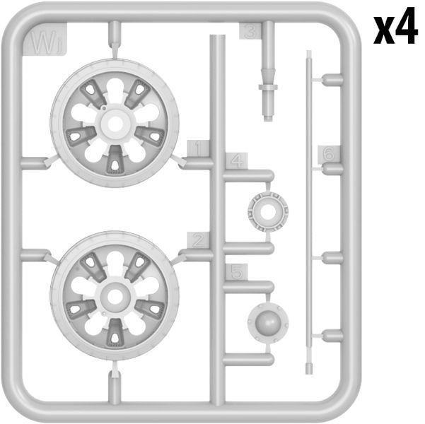 Советские катки 1/35 для Т-62 (T-62 Wheels Set) MiniArt 37060 , сборная модель катков Миниарт MA37060 фото