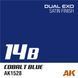 Набір акрилових фарб Блакитний Uranus Blue & Cobalt Blue Dual Exo Set 14 AK-Interactive AK1558 AK1558 фото 4