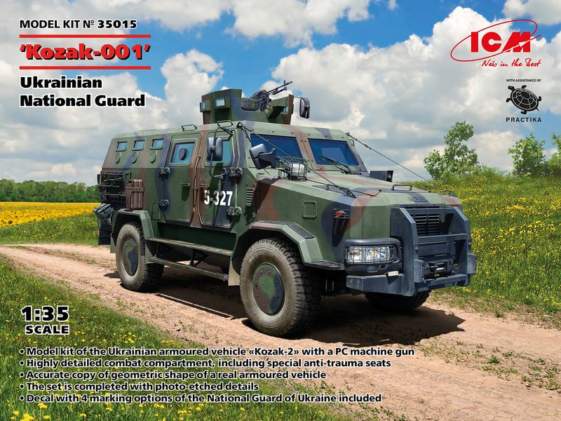 Збірна модель ICM 1/35 "Козак-001" Національна гвардія України (35015) ICM35015 фото