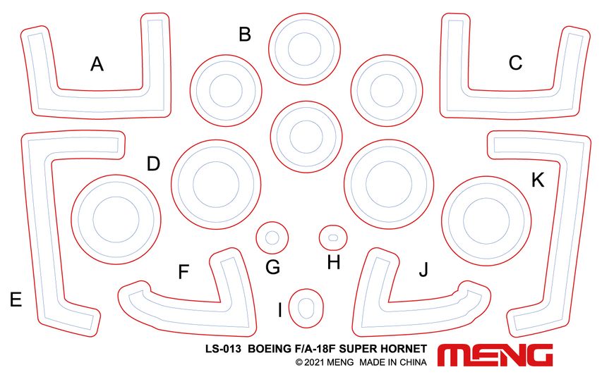 Збірна модель 1/48 Реактивний літак Boeing EA-18G Growler Meng Model LS-014 LS-014 фото