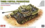 Сборная модель 1/35 немецкий танк Тигр I ранний 1943, обновленная версия с интерьером и рабочими траками Rye Field Model RFM 5131 RM-5131 фото