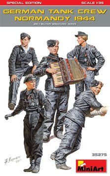 Немецкий танковый экипаж 1/35 Нормандия 1944 (German Tank Crew) MiniArt 35275 , сборная модель Миниарт MA35275 фото