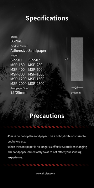 Самоклеючий шліфовальний папір #180 (Die-Cutting Adhesive Sandpaper) Dspiae MSP-180 MSP-180 фото