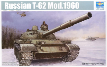 Радянський основний бойовий танк 1/35 Т-62 мод. 1960 Trumpeter 01546 , збірна модель обт Трумпетер TR01546 фото